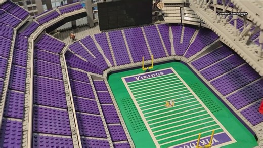 LEGO replica of US Bank Stadium will now be housed inside the Vikings stadium for fans to see