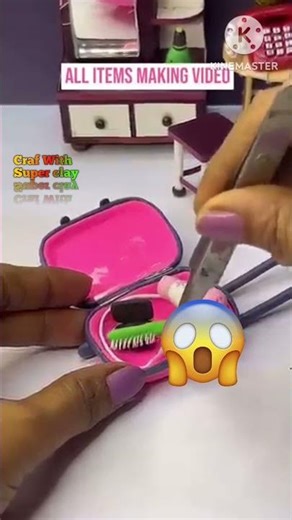 Amazing craft trolleybeg#claycreationsideas#miniature#diywashroom#viral#polymerclay#shortsa#diy#arts