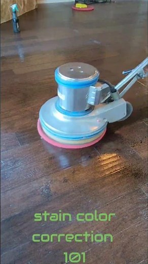 Hardwood Floor Cleaning & Maintenance: Adding stain yo bring life back to these wood floors