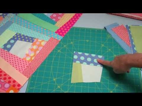 CRAZY LOG CABIN -- Quick Look (#2 of 22 videos) - LearnHowToQuilt.com CLASSES