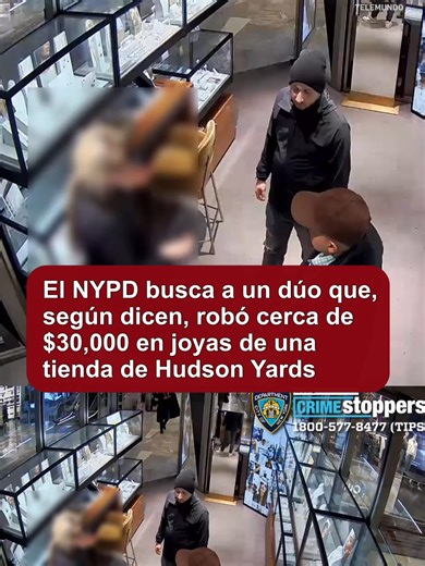 La policía busca a un dúo que, según afirman, robó joyas por un valor aproximado de 30.000 dólares de una tienda de Hudson Yards a principios de este mes. #robo #crimen #nypd #nyc #hudsonyards #noticias