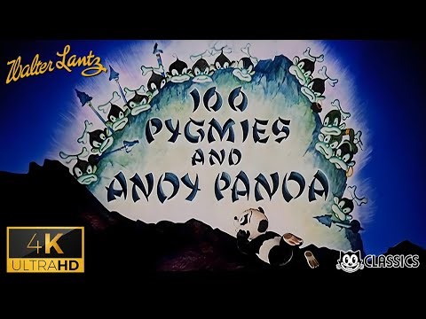 Andy Panda: 100 Pygmies and Andy Panda (1940) 4K Remastered | Walter Lantz Cartune Classics