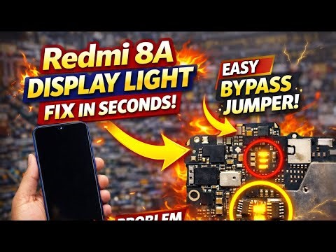 📵Redmi 8A no backlight problem? Try this easy repair method 🔥🔧