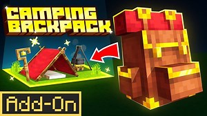 露营背包 Add-On 660币 Camping Backpack Add-On - HorizonBlocks 我的世界基岩版 官方商城收费模组_游戏热门视频