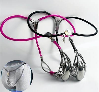 Male Stainless Steel Chastity Belt Half Hollow Invisible Lockable Pants  | eBay