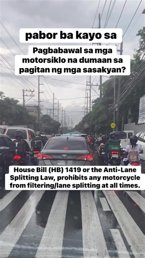 makatarungan ba ang House Bill 1419 or the Anti-Lane Splitting Law? #motorcycle #riders #fblifestyle | family travel
