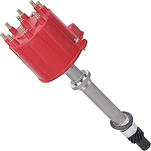 Ignition Distributor w/Cap & Rotor Big Blocks Small Blocks Compatible with 1987-1997 Chevy GMC 5.0L 5.7L 7.4L C/K Pickup Truck Van Camaro 305 350 454 HEI652R Red Cap