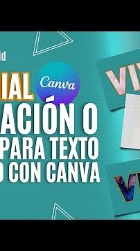 Cómo animar textos en Canva / Crea animaciones de texto con Canva 😎 #canvafree #canvagratis #canva
