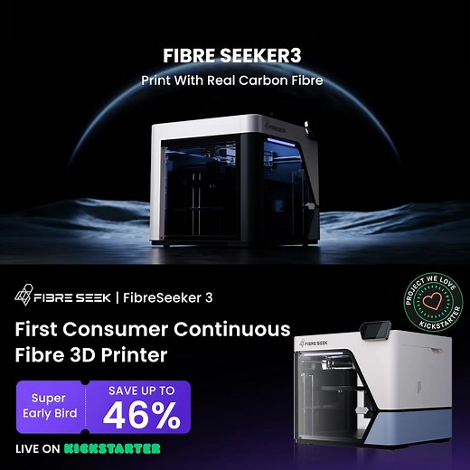 🎯 Only $2,699--Now Live on Kickstarter! 🌍 Free Worldwide Shipping for all Kickstarter backers! ✅ 900MPa Strength – As tough as aerospace aluminum ⚙️ Dual Nozzles with Patented Co-Extrusion Tech– Print with thermoplastics carbon/Fibreglass simultaneously 🚀 Max 500mm/s Speed & Big 300×300×245mm Volume 🎯 AI Smart Control – Auto leveling, jam prevention & remote slicing 🧵 Supports PLA, PA, PC, Fibreglass, Carbon Fibre & more 🔥👉 Limited slots available--Tap “Shop Now” to claim your reward! | F