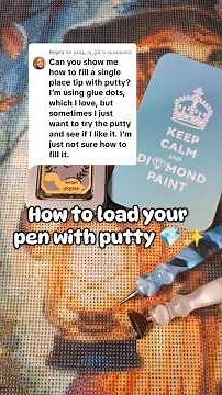 How to Load a Diamond Painting Pen with Putty 💎 Beginner Tip