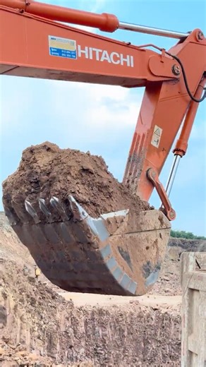 Extreme Mud Excavation Skills | HITACHI ZAXIS 350 Big Bucket in Action #shorts