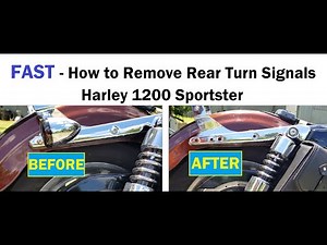 FAST - How to Remove Harley Sportster Rear Turn Signals