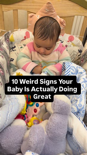 Mom life/Girls mom/Mom hacks/ Mom’s hustle/Real life Mom on Instagram: "New parents are taught to watch for symptoms, but many baby behaviors that seem concerning are actually signs of healthy development. 1. Grunting or straining when pooping Newborn digestion is still immature. Pushing, grunting, or turning red is common and normal. 2. Hiccups multiple times a day Hiccups are harmless and often related to feeding or an immature diaphragm. 3. Frequent sneezing Babies sneeze to clear their tiny