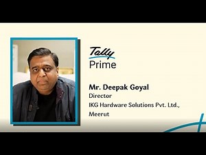 TallyPrime 7.0 | Customer Testimonial | IKG Hardware, Meerut