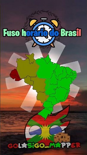 Fusos horários do Brasil #mapguide #geographythroughmaps #geografia #geoportal