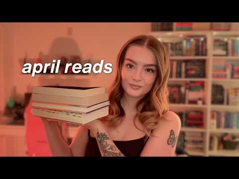 ASMR the books i read in april 🧡 monthly reading wrap up