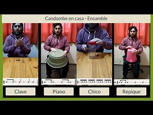 Candombe en casa - Ensamble #candombe #ritmo #cotidiafono #percusión