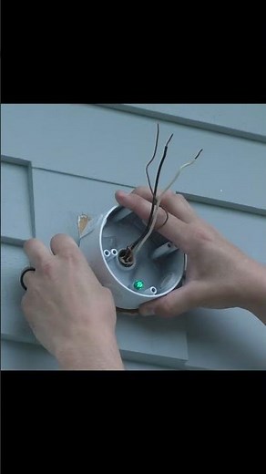 Installing a new junction box #homeimprovement #wiring #thefixer