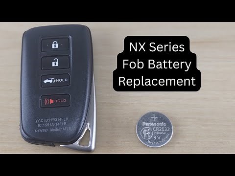 How To Replace or Change Lexus NX Series Remote Key Fob Battery 2020 - 2021