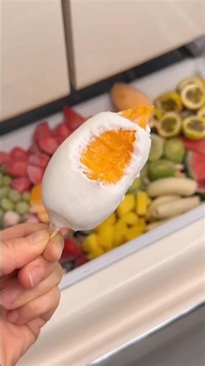 eat frozen fruits with me #viral #fruits #asmr #newvideo