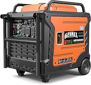 GENMAX Portable Generator, 9000W Super QuietDual Fuel Portable Engine with Parallel Capability, Remote/Electric Start, Ideal for Home backup power.EPA &CARB Compliant (GM9000iEDC)