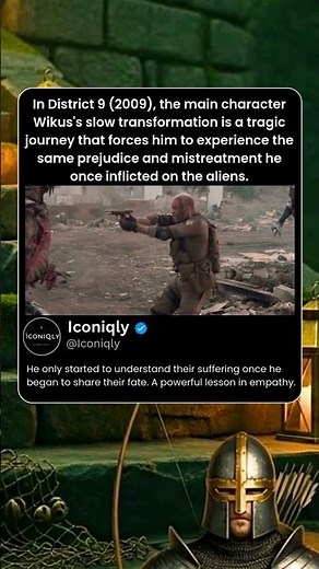 In District 9 (2009), the main character Wikus's slow transformation is a tragic journey