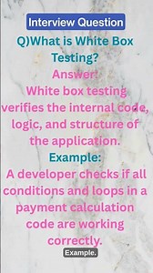 What Is White Box Testing ❓ #shortvideo #shorts #short#manualtesting #automationtesting