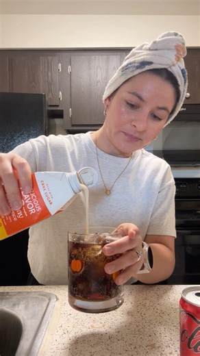 candy corn dirty soda 💛🧡🤍