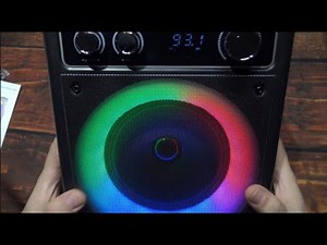 BONAOK Portable Karaoke Machine T-03 Kit Review! (LED Light Show, Bluetooh & Wireless Mics!)