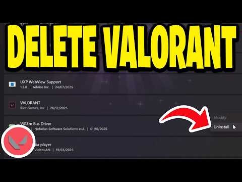 How To Delete Valorant