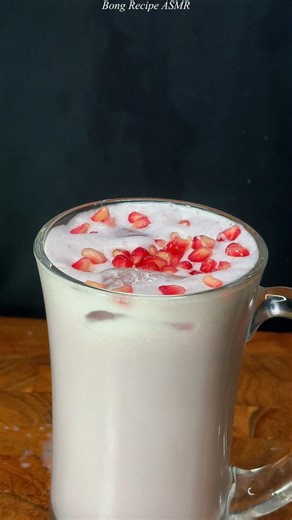 171K views · 1.8K reactions | Pomegranate Milkshake 拏 ASMR | Bong Recipes ASMR | Facebook