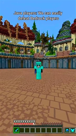 Java vs Bedrock players #shorts #minecraft