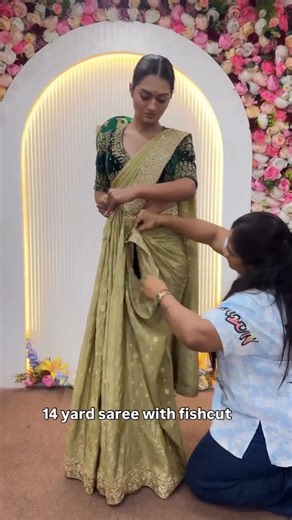 #drape #wedding #bridalsaree #dance #indiandesignerwear #indianfashion #saree #bride #grwm #marathi