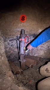 1.1M views · 6.8K reactions | Watch as we push a steel pier 21 feet deep into solid load-bearing strata to lift and stabilize this concrete slab foundation in Cedar Hill, Texas. Unlike shallow concrete piers, steel piers reach permanent support and provide long-lasting stability for your home.  Protect your home’s foundation with proven solutions. | IFIX Construction | Facebook