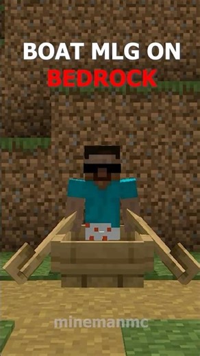 Java Boat MLG VS Bedrock Boat MLG #minecraft #gaming #bedrock