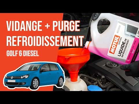 Comment Vidanger et Purger son Circuit de Liquide de Refroidissement Golf 6 1.6 TDI 🚗