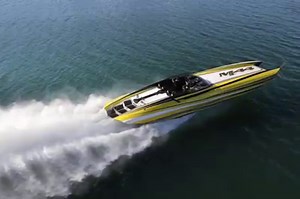 2.8K views · 96 reactions | Dave and Buffie Magoo’s amazing new DCB M44 with twin Mercury Racing 1550/1350s—in virtual motion. Image by Tom Leigh Tommy Gun Images • DCB Performance Boats Mercury Racing Mercury Marine | Speedboat Magazine | Facebook