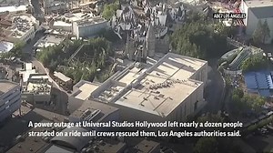 Power outage strands 11 on Universal Studios ride