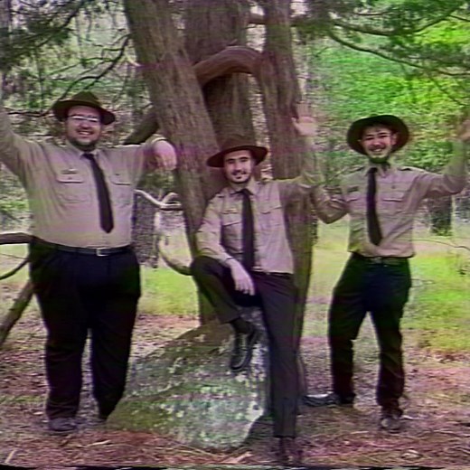 Meet the Grandwood Rangers! #analoghorror #whitestageducation #strangerdanger #mandelacatalogue #mandelacatalouge #local58 #waltenfiles #monumentmythos #urbanspook #greylock #wendigoon #rangercraig #horror #newjersey #jerseydevil #cult #cryptid