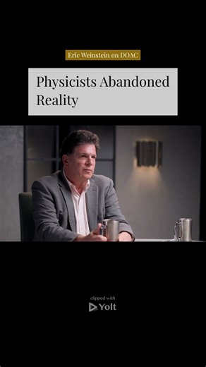 Math Over Matter in Physics - Eric Weinstein on DOAC #physics #theoreticalphysics #mathematics