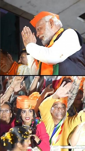 PM Modi holds vibrant roadshow in Hyderabad