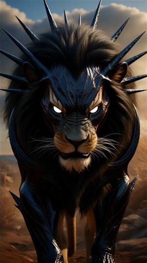 Lion To Venom Transformation | AI Symbiote Evolution #shorts