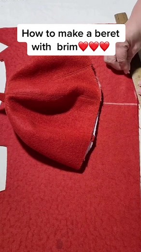 DIY Beret with Brim Tutorial