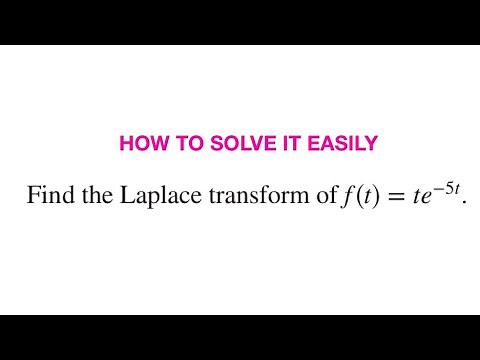 Find the Laplace transform of f(t)=te^-5t