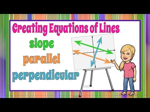 Creating Equations of Parallel & Perpendicular Lines | HS.G-GPE.B.5 🖤💙