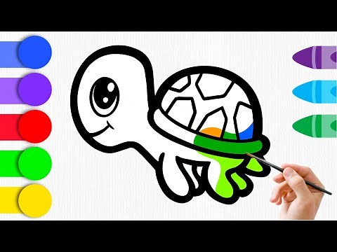 How to Draw a Cute Turtle! 🐢 | Easy Step-by-Step Art Tutorial