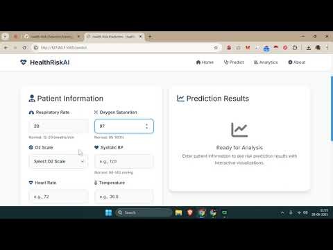 🎯 AI-Powered Health Risk Detection System | PROJXTY Projects