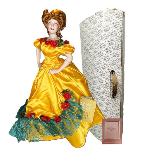 1991 Vintage Doll Gone With the Wind BELLE WATLING Brothel Madame. Franklin Heirloom 20" Fine Bisque Porcelain. Box, COA, All Accessories. - Etsy