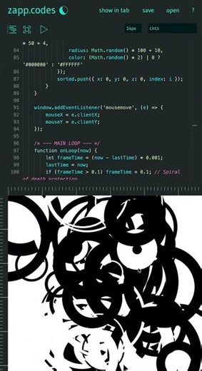 3d rings - javascript canvas - gemini 3 port
