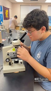 Taking a microscopic view of paramecium, the single-celled organisms that live in freshwater lakes, rivers and ponds. #RCSpride | Rochester Community Schools, MI